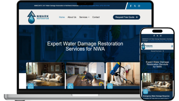 Lunar Tides Digital Agency has built the NWARK Restoration website