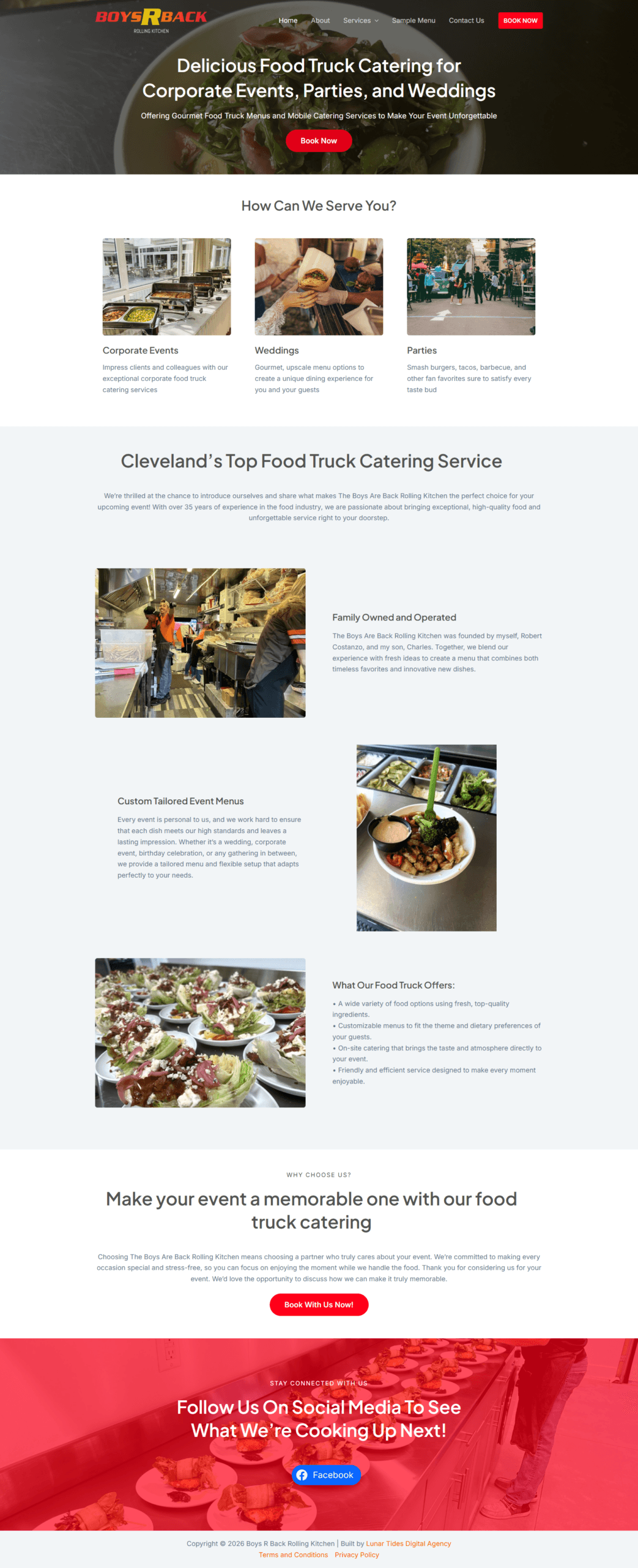 Lunar Tides Digital Agency built the Boys R Back website